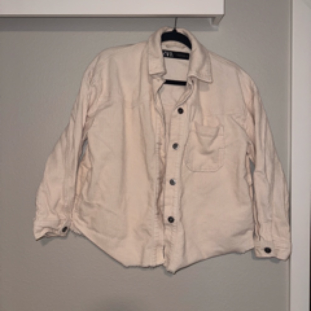 ZARA Corduroy Cream Jacket (XS)